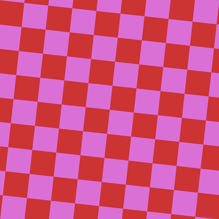 84/174 degree angle diagonal checkered chequered squares checker pattern checkers background, 81 pixel square size, , Orchid and Persian Red checkers chequered checkered squares seamless tileable