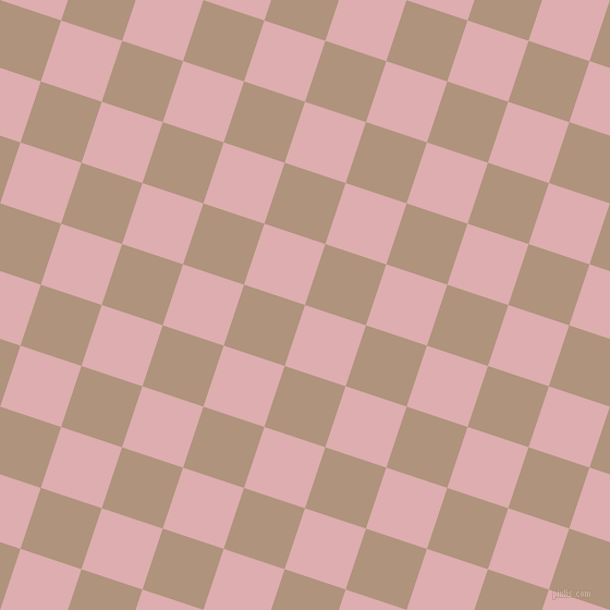 72/162 degree angle diagonal checkered chequered squares checker pattern checkers background, 59 pixel squares size, , Pale Chestnut and Sandrift checkers chequered checkered squares seamless tileable