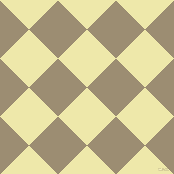 45/135 degree angle diagonal checkered chequered squares checker pattern checkers background, 132 pixel square size, , Pale Goldenrod and Pale Oyster checkers chequered checkered squares seamless tileable