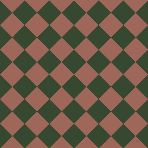 45/135 degree angle diagonal checkered chequered squares checker pattern checkers background, 58 pixel squares size, Palm Leaf and Au Chico checkers chequered checkered squares seamless tileable
