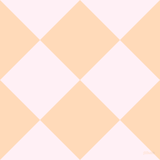 45/135 degree angle diagonal checkered chequered squares checker pattern checkers background, 182 pixel square size, , Peach Puff and Lavender Blush checkers chequered checkered squares seamless tileable