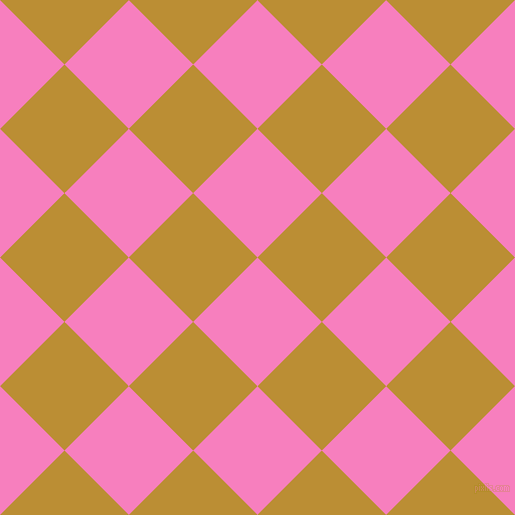45/135 degree angle diagonal checkered chequered squares checker pattern checkers background, 91 pixel squares size, , Persian Pink and Hokey Pokey checkers chequered checkered squares seamless tileable