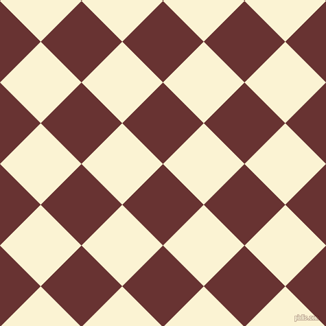 45/135 degree angle diagonal checkered chequered squares checker pattern checkers background, 84 pixel square size, , Persian Plum and China Ivory checkers chequered checkered squares seamless tileable