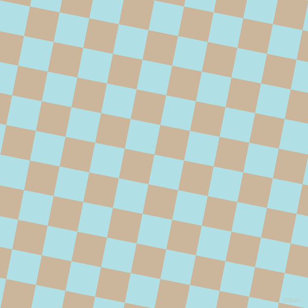 79/169 degree angle diagonal checkered chequered squares checker pattern checkers background, 62 pixel square size, Powder Blue and Vanilla checkers chequered checkered squares seamless tileable