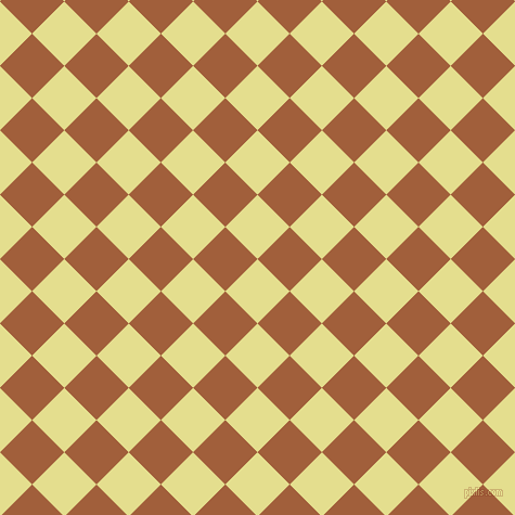 45/135 degree angle diagonal checkered chequered squares checker pattern checkers background, 42 pixel square size, , Primrose and Desert checkers chequered checkered squares seamless tileable