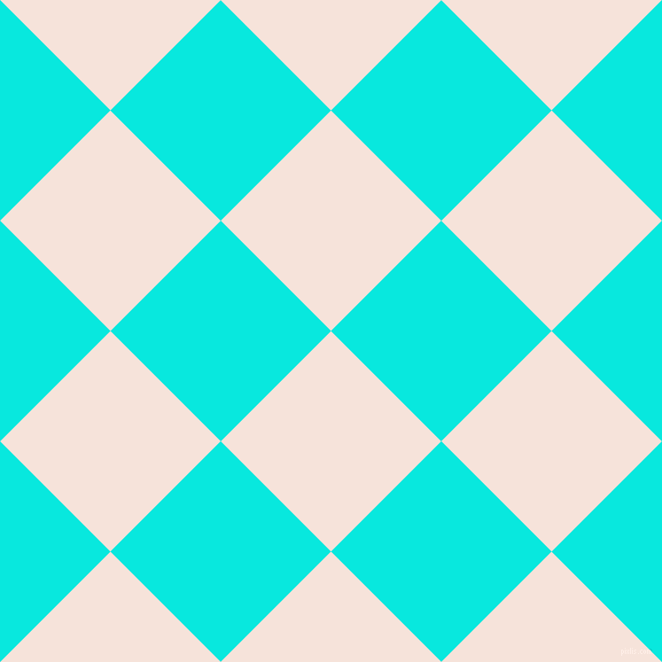 45/135 degree angle diagonal checkered chequered squares checker pattern checkers background, 176 pixel squares size, , Provincial Pink and Bright Turquoise checkers chequered checkered squares seamless tileable