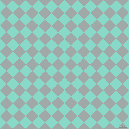 45/135 degree angle diagonal checkered chequered squares checker pattern checkers background, 35 pixel square size, , Riptide and Hit Grey checkers chequered checkered squares seamless tileable