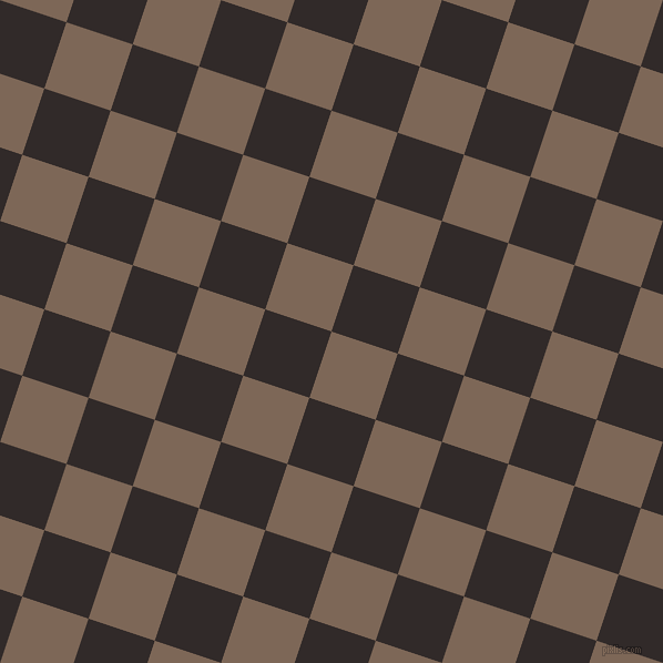 72/162 degree angle diagonal checkered chequered squares checker pattern checkers background, 63 pixel square size, , Roman Coffee and Livid Brown checkers chequered checkered squares seamless tileable
