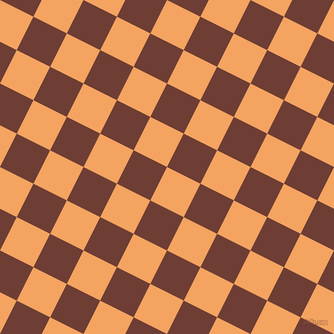 63/153 degree angle diagonal checkered chequered squares checker pattern checkers background, 54 pixel squares size, , Sandy Brown and Metallic Copper checkers chequered checkered squares seamless tileable