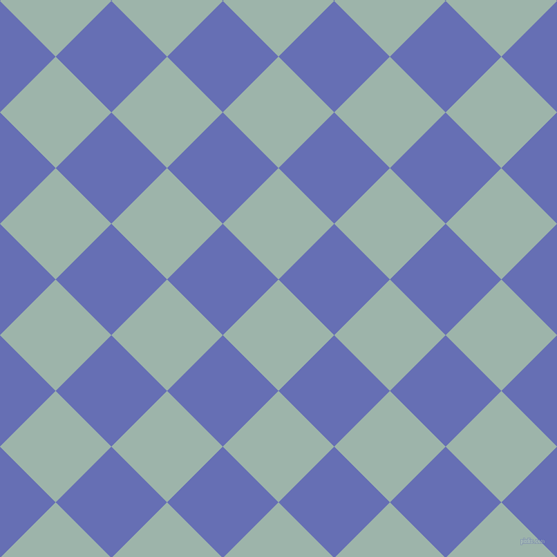 45/135 degree angle diagonal checkered chequered squares checker pattern checkers background, 114 pixel squares size, , Skeptic and Chetwode Blue checkers chequered checkered squares seamless tileable