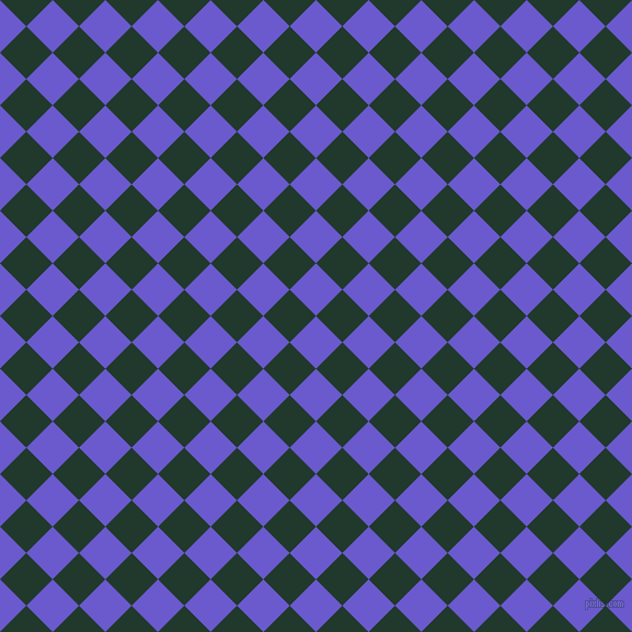 45/135 degree angle diagonal checkered chequered squares checker pattern checkers background, 34 pixel squares size, , Slate Blue and Palm Green checkers chequered checkered squares seamless tileable