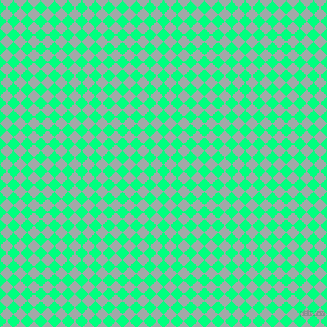 45/135 degree angle diagonal checkered chequered squares checker pattern checkers background, 14 pixel square size, , Spring Green and Hit Grey checkers chequered checkered squares seamless tileable