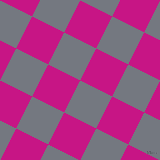 63/153 degree angle diagonal checkered chequered squares checker pattern checkers background, 115 pixel square size, Storm Grey and Medium Violet Red checkers chequered checkered squares seamless tileable