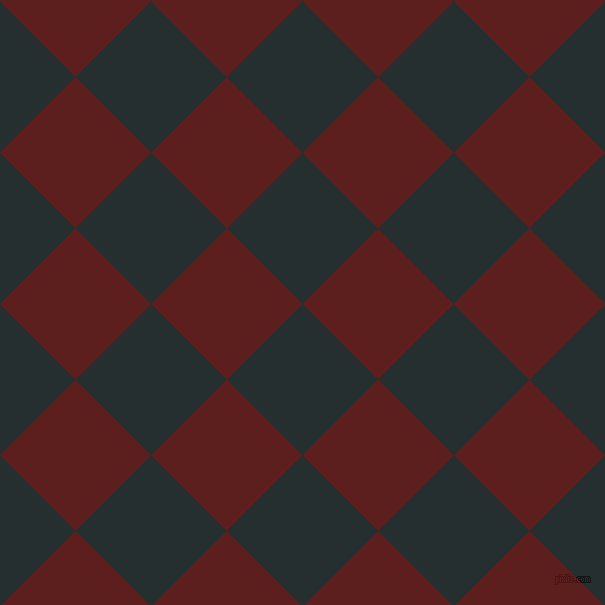 45/135 degree angle diagonal checkered chequered squares checker pattern checkers background, 107 pixel square size, , Swamp and Red Oxide checkers chequered checkered squares seamless tileable