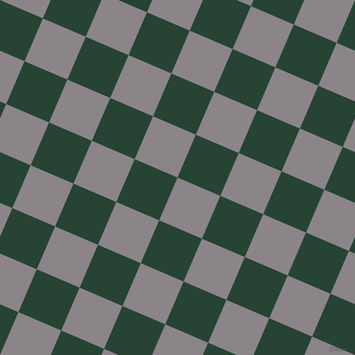 67/157 degree angle diagonal checkered chequered squares checker pattern checkers background, 94 pixel square size, Taupe Grey and Everglade checkers chequered checkered squares seamless tileable