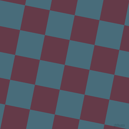 79/169 degree angle diagonal checkered chequered squares checker pattern checkers background, 84 pixel squares size, , Tawny Port and Bismark checkers chequered checkered squares seamless tileable