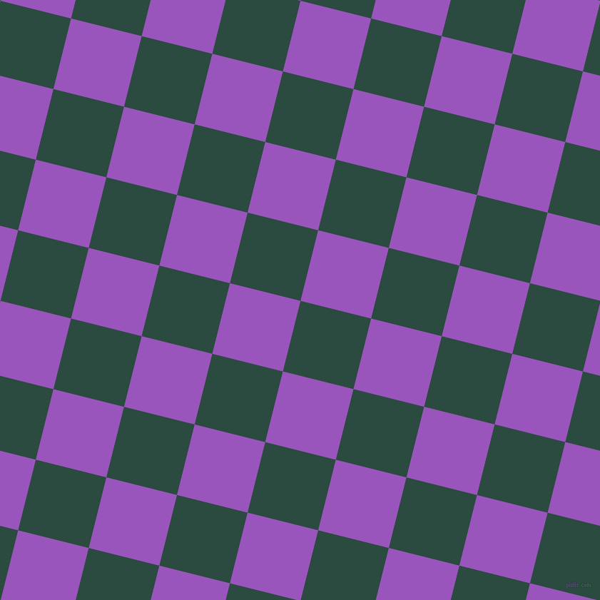 76/166 degree angle diagonal checkered chequered squares checker pattern checkers background, 102 pixel squares size, Te Papa Green and Deep Lilac checkers chequered checkered squares seamless tileable