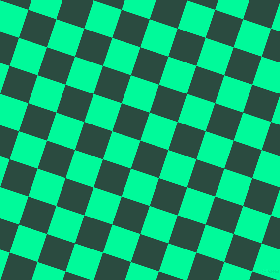 72/162 degree angle diagonal checkered chequered squares checker pattern checkers background, 60 pixel squares size, , Te Papa Green and Medium Spring Green checkers chequered checkered squares seamless tileable