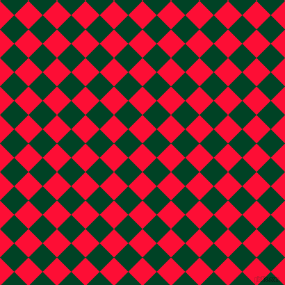 45/135 degree angle diagonal checkered chequered squares checker pattern checkers background, 29 pixel squares size, , Torch Red and British Racing Green checkers chequered checkered squares seamless tileable