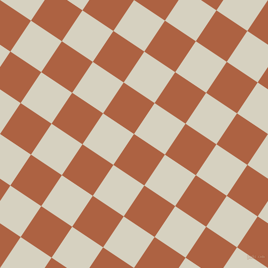 56/146 degree angle diagonal checkered chequered squares checker pattern checkers background, 75 pixel square size, , Tuscany and Ecru White checkers chequered checkered squares seamless tileable