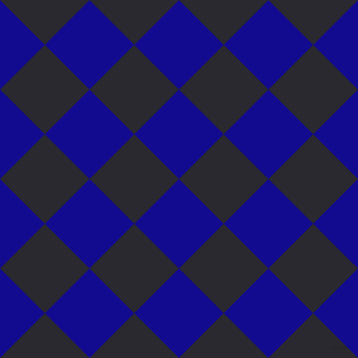 45/135 degree angle diagonal checkered chequered squares checker pattern checkers background, 126 pixel squares size, Ultramarine and Jaguar checkers chequered checkered squares seamless tileable