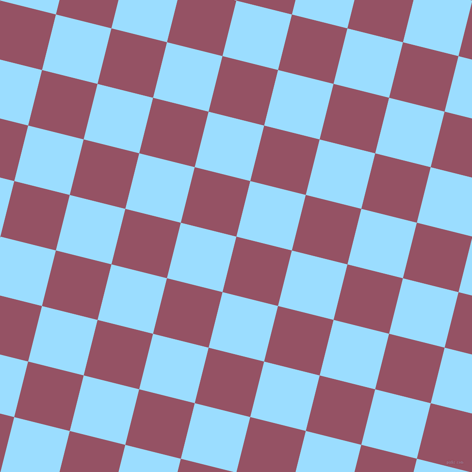 76/166 degree angle diagonal checkered chequered squares checker pattern checkers background, 118 pixel square size, Vin Rouge and Columbia Blue checkers chequered checkered squares seamless tileable
