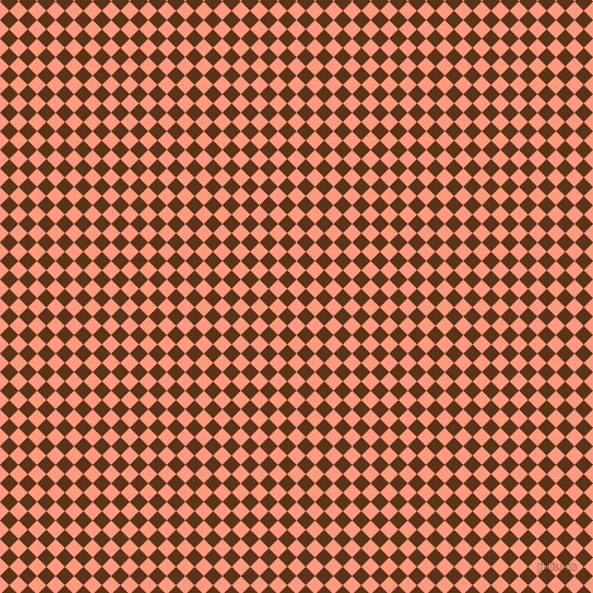 45/135 degree angle diagonal checkered chequered squares checker pattern checkers background, 12 pixel squares size, , Vivid Tangerine and Baker