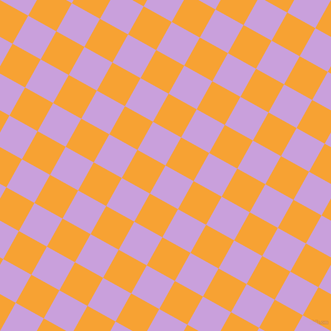 61/151 degree angle diagonal checkered chequered squares checker pattern checkers background, 63 pixel squares size, , Wisteria and Lightning Yellow checkers chequered checkered squares seamless tileable