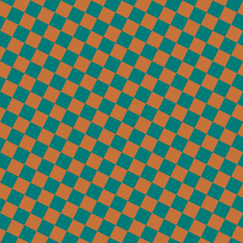 63/153 degree angle diagonal checkered chequered squares checker pattern checkers background, 44 pixel square size, Zest and Surfie Green checkers chequered checkered squares seamless tileable