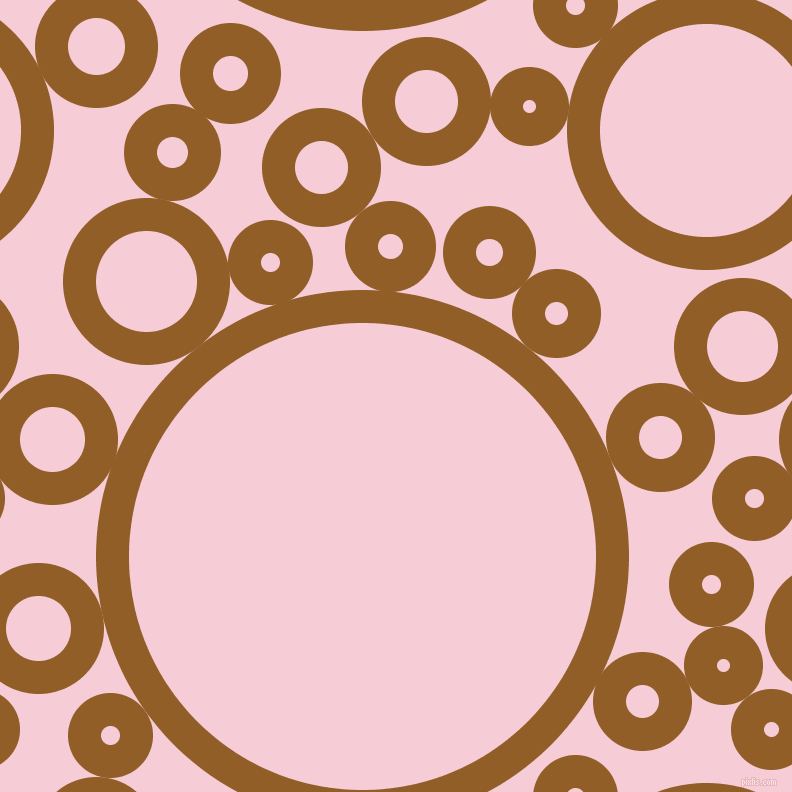 bubbles, circles, sponge, big, medium, small, 33 pixel line width, Afghan Tan and Pink Lace circles bubbles sponge soap seamless tileable