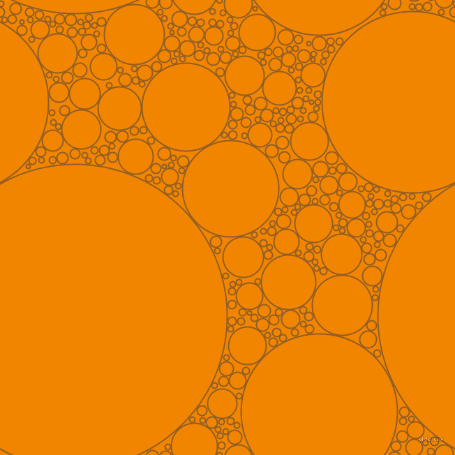 bubbles, circles, sponge, big, medium, small, 2 pixel line width, Afghan Tan and Tangerine circles bubbles sponge soap seamless tileable