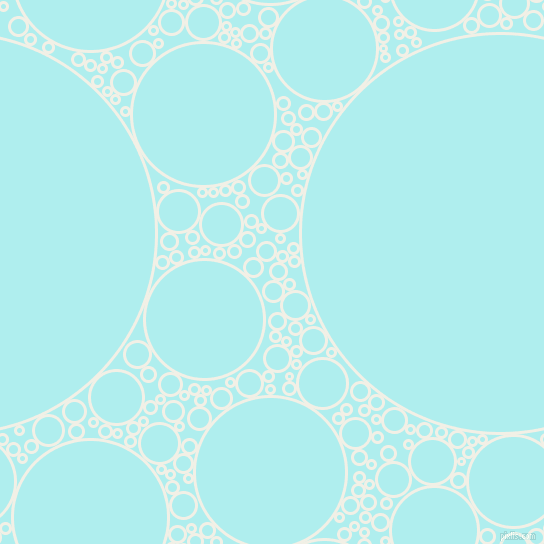 bubbles, circles, sponge, big, medium, small, 3 pixel line width, Alabaster and Pale Turquoise circles bubbles sponge soap seamless tileable