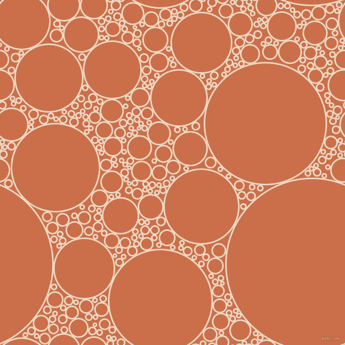 bubbles, circles, sponge, big, medium, small, 3 pixel line width, Almond and Red Damask circles bubbles sponge soap seamless tileable