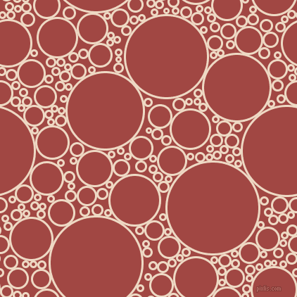 bubbles, circles, sponge, big, medium, small, 3 pixel line widthAlmond and Roof Terracotta circles bubbles sponge soap seamless tileable