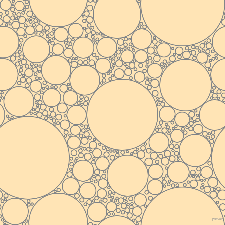 bubbles, circles, sponge, big, medium, small, 3 pixel line width, Aluminium and Moccasin circles bubbles sponge soap seamless tileable