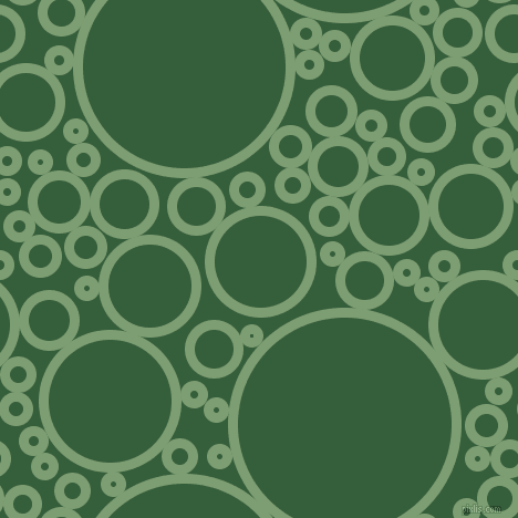 bubbles, circles, sponge, big, medium, small, 9 pixel line width, Amulet and Hunter Green circles bubbles sponge soap seamless tileable