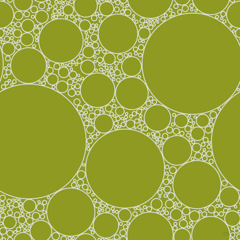 bubbles, circles, sponge, big, medium, small, 3 pixel line width, Aqua Haze and Citron circles bubbles sponge soap seamless tileable