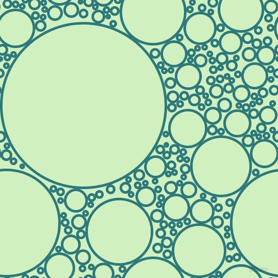 bubbles, circles, sponge, big, medium, small, 5 pixel line width, Atoll and Tea Green circles bubbles sponge soap seamless tileable