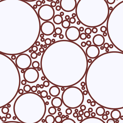 bubbles, circles, sponge, big, medium, small, 5 pixel line width, Auburn and Ghost White circles bubbles sponge soap seamless tileable