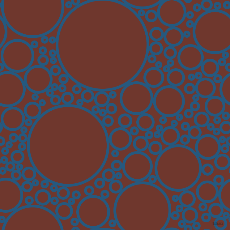 bubbles, circles, sponge, big, medium, small, 9 pixel line width, Bahama Blue and Mocha circles bubbles sponge soap seamless tileable