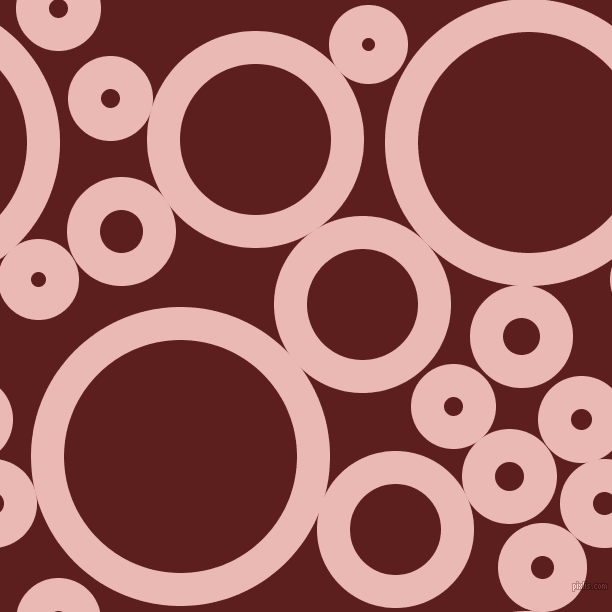 bubbles, circles, sponge, big, medium, small, 33 pixel line width, Beauty Bush and Red Oxide circles bubbles sponge soap seamless tileable