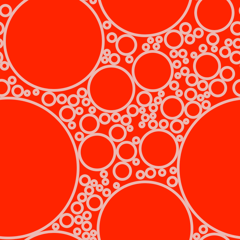 bubbles, circles, sponge, big, medium, small, 9 pixel line width, Beauty Bush and Scarlet circles bubbles sponge soap seamless tileable