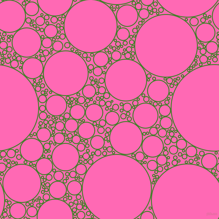 bubbles, circles, sponge, big, medium, small, 3 pixel line width, Bilbao and Hot Pink circles bubbles sponge soap seamless tileable