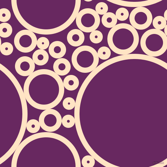 bubbles, circles, sponge, big, medium, small, 17 pixel line widthBisque and Palatinate Purple circles bubbles sponge soap seamless tileable