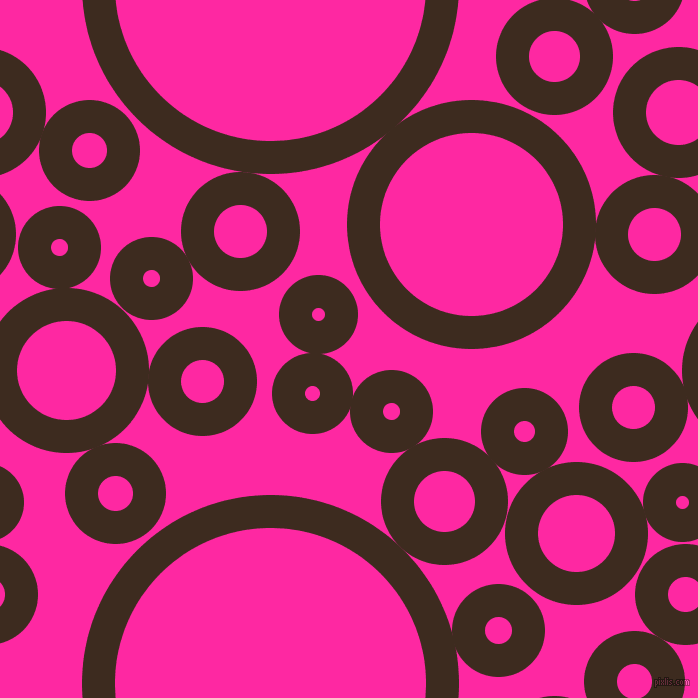 bubbles, circles, sponge, big, medium, small, 33 pixel line width, Bistre and Persian Rose circles bubbles sponge soap seamless tileable
