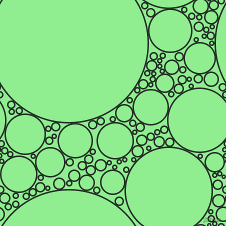 bubbles, circles, sponge, big, medium, small, 3 pixel line width, Black Bean and Light Green circles bubbles sponge soap seamless tileable