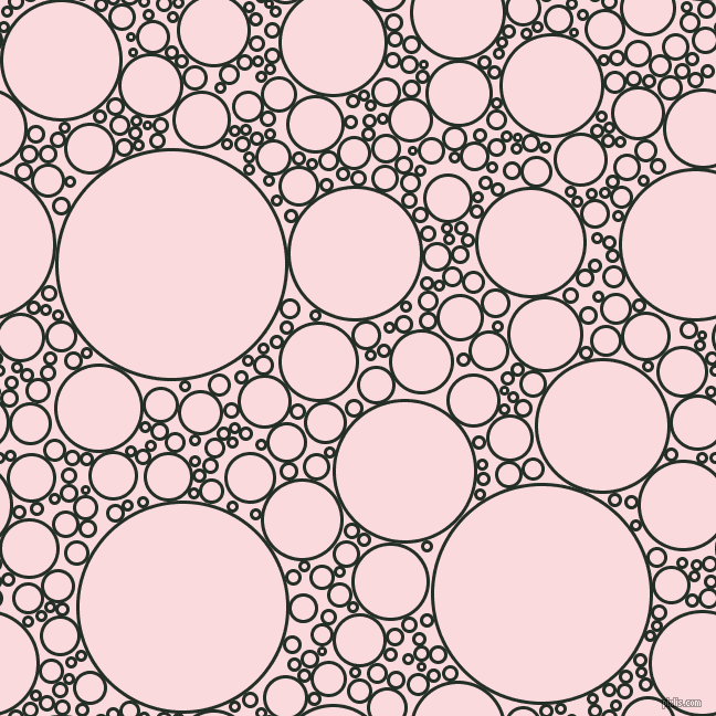 bubbles, circles, sponge, big, medium, small, 3 pixel line width, Black Bean and Pale Pink circles bubbles sponge soap seamless tileable