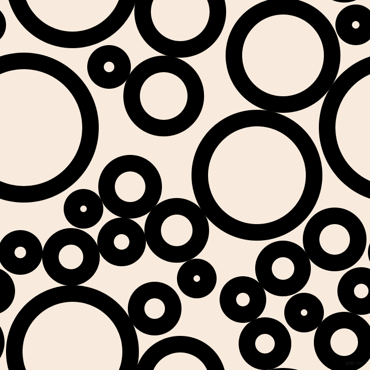 bubbles, circles, sponge, big, medium, small, 33 pixel line width, Black and Bridal Heath circles bubbles sponge soap seamless tileable