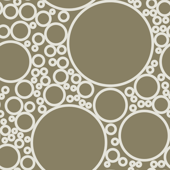 bubbles, circles, sponge, big, medium, small, 9 pixel line width, Black White and Olive Haze circles bubbles sponge soap seamless tileable