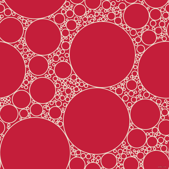 bubbles, circles, sponge, big, medium, small, 3 pixel line width, Bleach White and Cardinal circles bubbles sponge soap seamless tileable